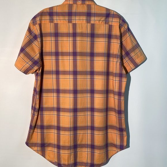 Robert Graham X - short sleeve plaid shirt. Size L - Picture 2 of 11